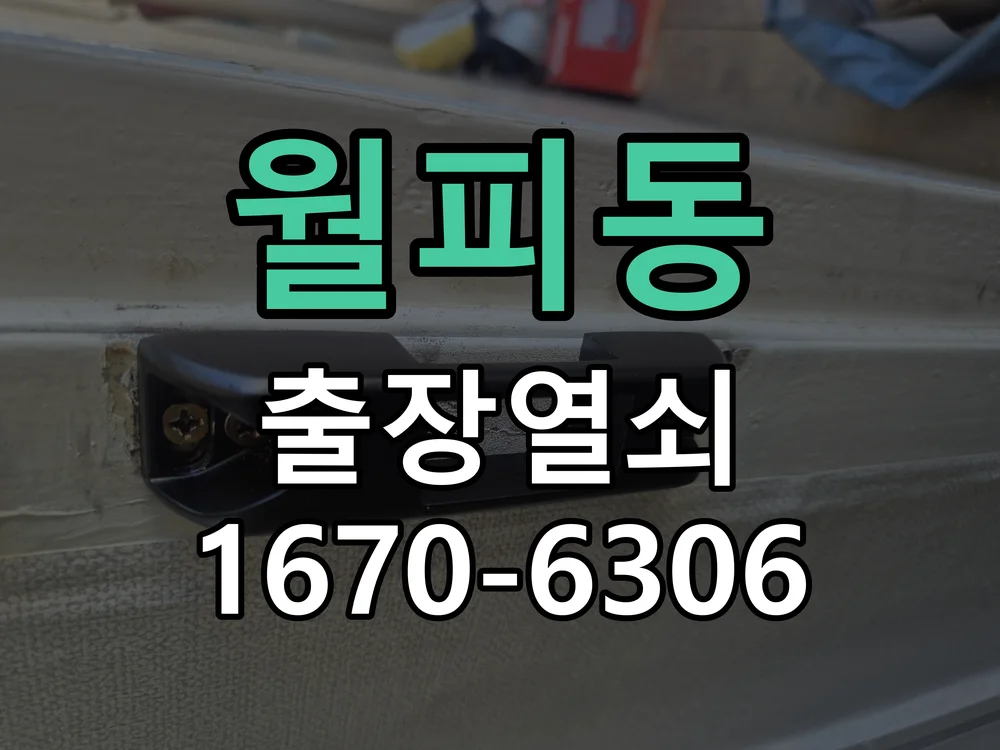 안산시 월피동 열쇠·도어락 출장