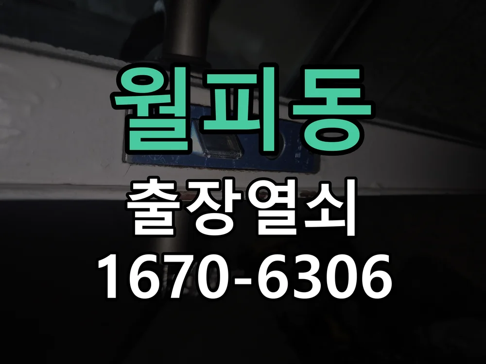 안산시 월피동 도어락 설치 작업 완료 후 점검