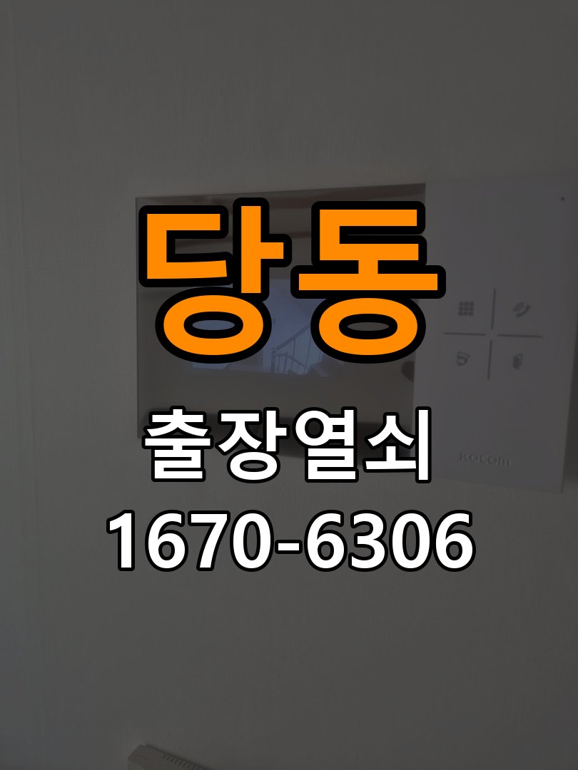 당동 복도식 아파트 열쇠 부러짐 키 실린더 교체 - 이사 전후 상태 확인 작업 완료 후 정상 작동 확인