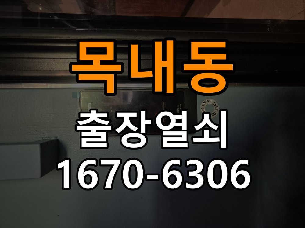 목내동 열쇠 부러짐 키 실린더 교체 작업 완료 후 정상 작동 확인