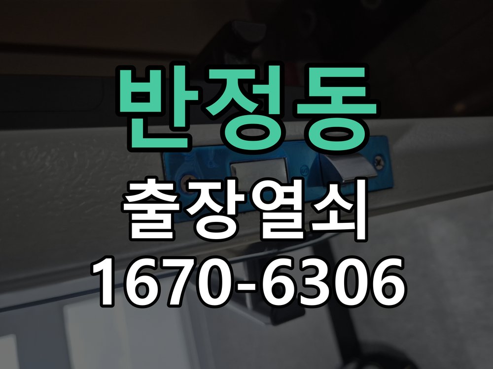 반정동 건전지 부족 해결 방법 도어락 번호패드에 불이 안 들어오고 작동음이 멈춘 상태 현장 출장