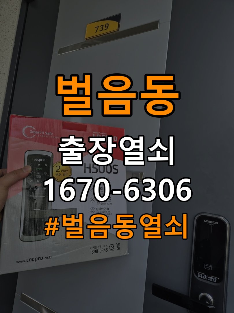 벌음동열쇠 임대주택 보조키·특수키·안전고리 추가 설치 안내 참고 사진 4