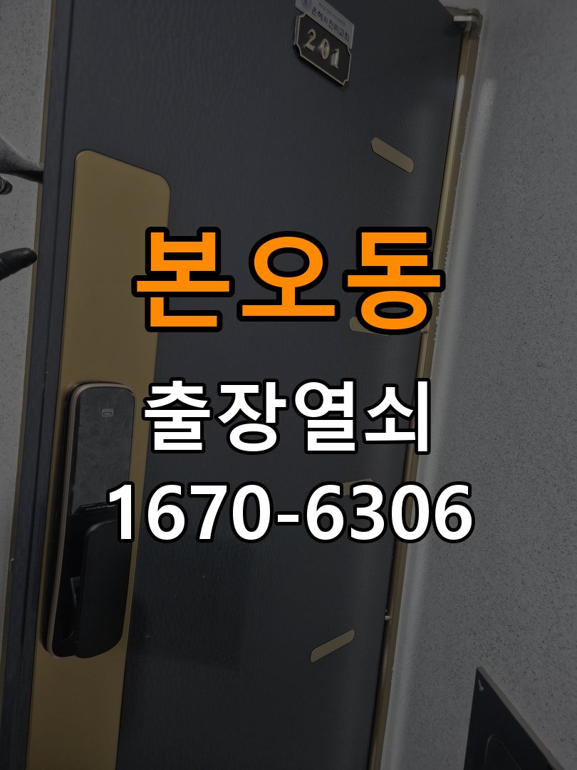 본오동 열쇠 부러짐 키 실린더 교체 열쇠 구멍 안에서 키가 꺾여 부러진 채 박혀 문이 안 열림 현장 출장