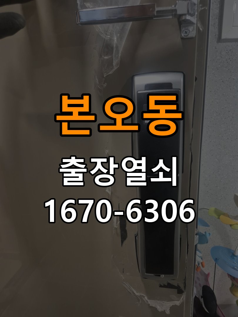 본오동 열쇠 부러짐 키 실린더 교체 정밀 핀 실린더 뭉치 및 열쇠 3개 세트 정밀 점검 및 교체