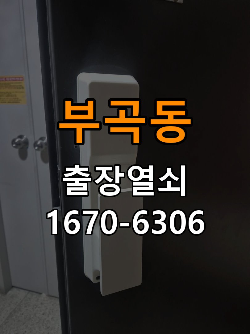 부곡동 상가 청소 후 도어락 키패드가 반응하지 않는 증상 - 장기간 사용하지 않은 뒤 점검 작업 완료 후 정상 작동 확인
