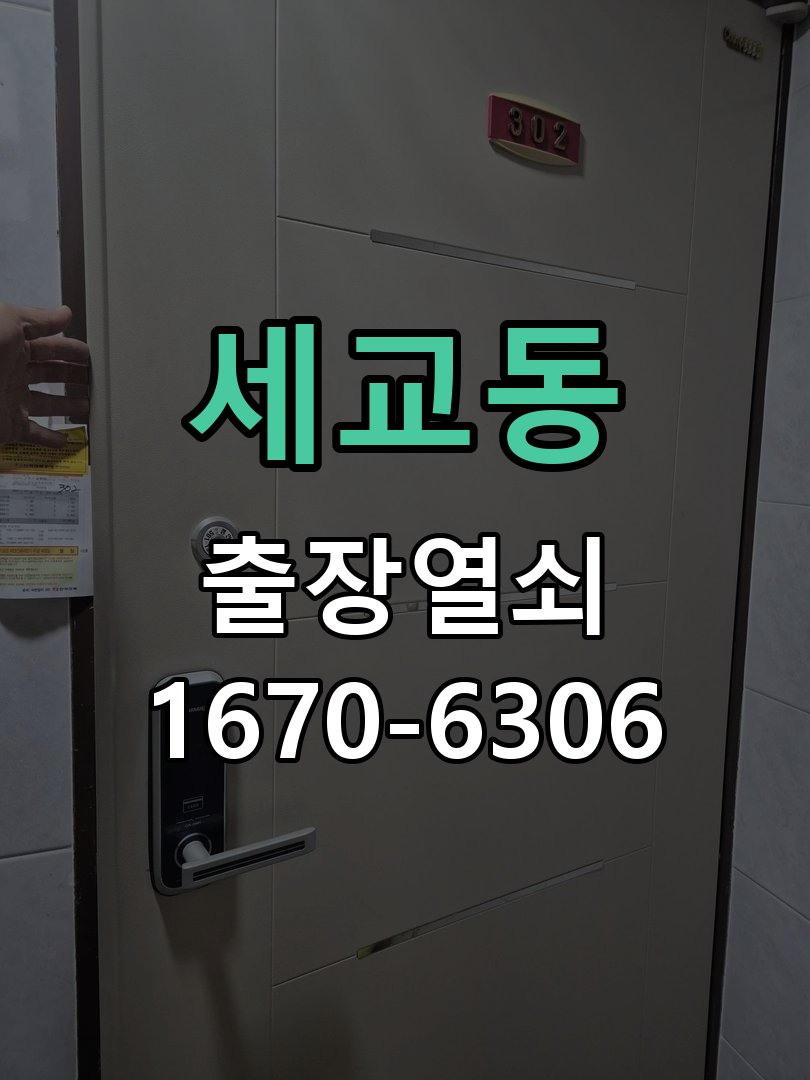 세교동 도어락 이중잠금 내부잠금 해제 방법 작업 완료 후 정상 작동 확인