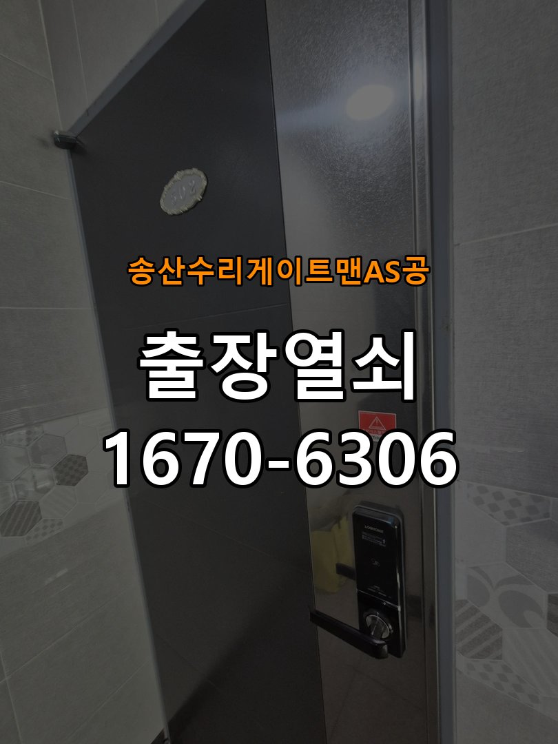 송산  수리 게이트맨 AS 공 현관문 보조키 열쇠 분실 키통 교체 도어락 위의 특수 보조키 열쇠를 잃어버려 문을 열지 못함 현장 출장