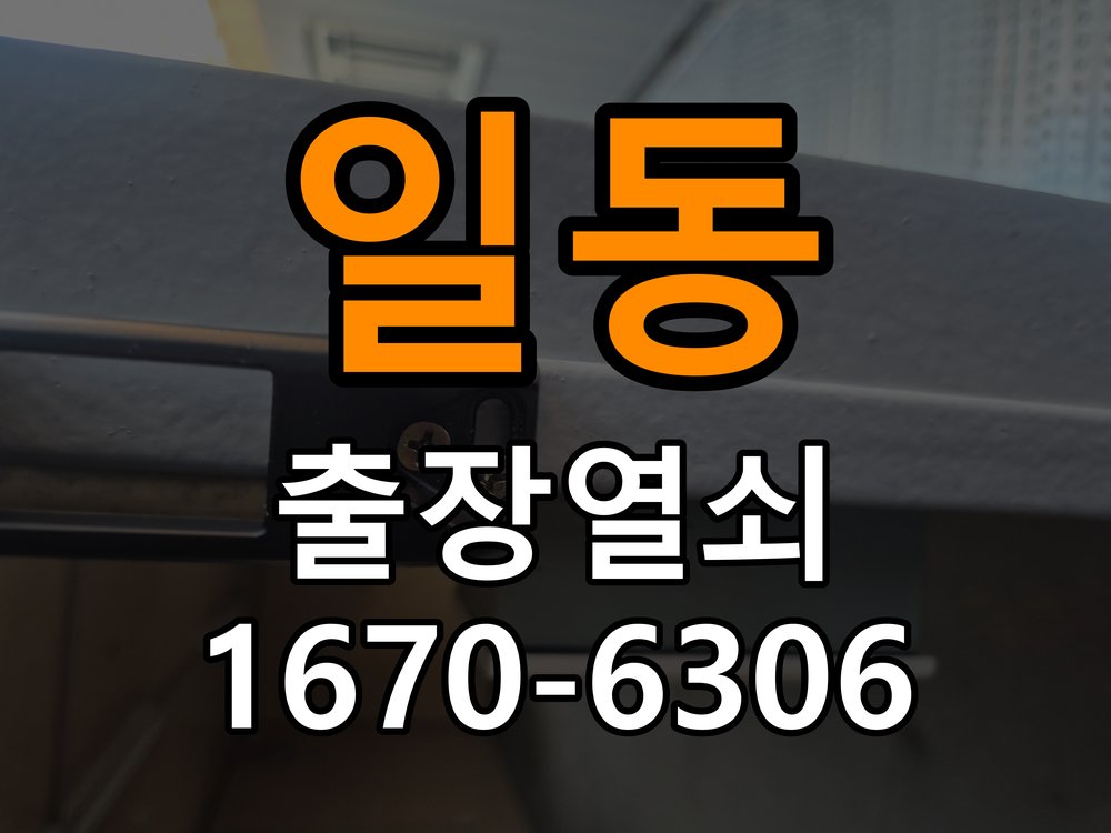 일동 도어락 이중잠금 내부잠금 해제 방법 작업 완료 후 정상 작동 확인