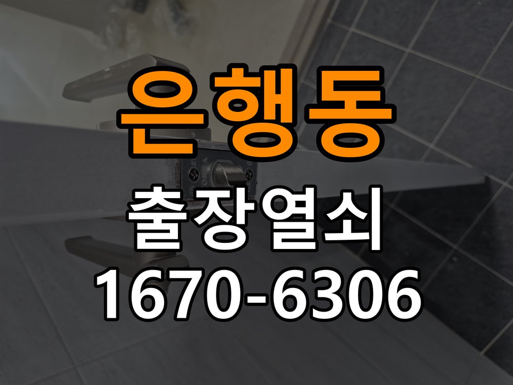 은행동열쇠 아파트 두꺼운 현관문 도어락 설치 규격 및 점검 참고 사진 1
