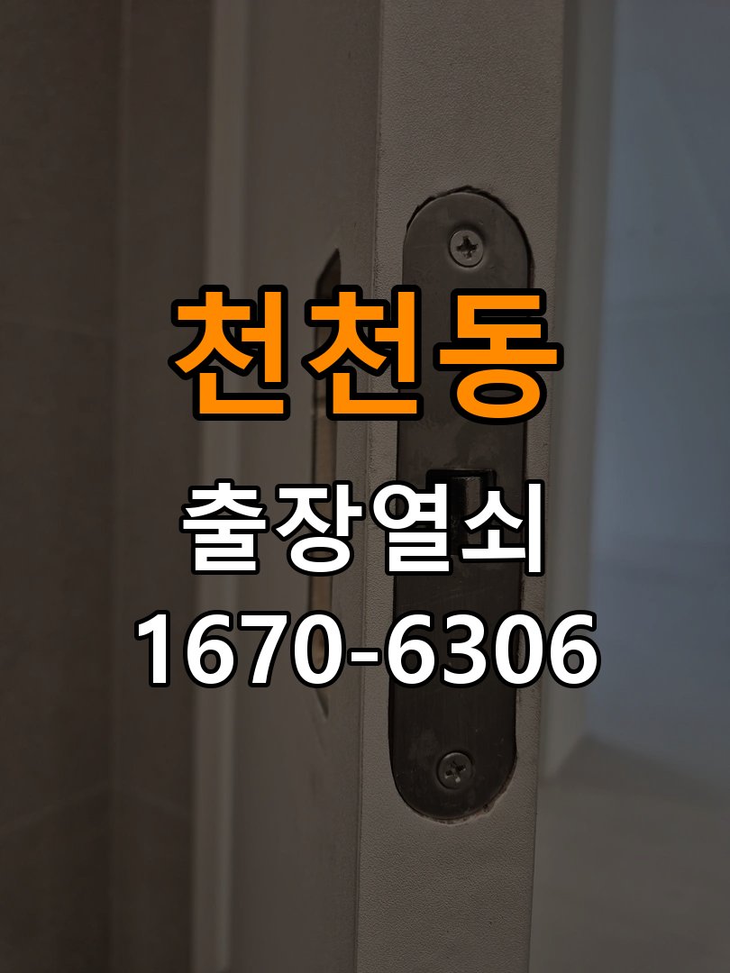 천천동열쇠 도어락 출장 설치 도어락 교체 전 필수 확인 사항 및 대응법 참고 사진 1