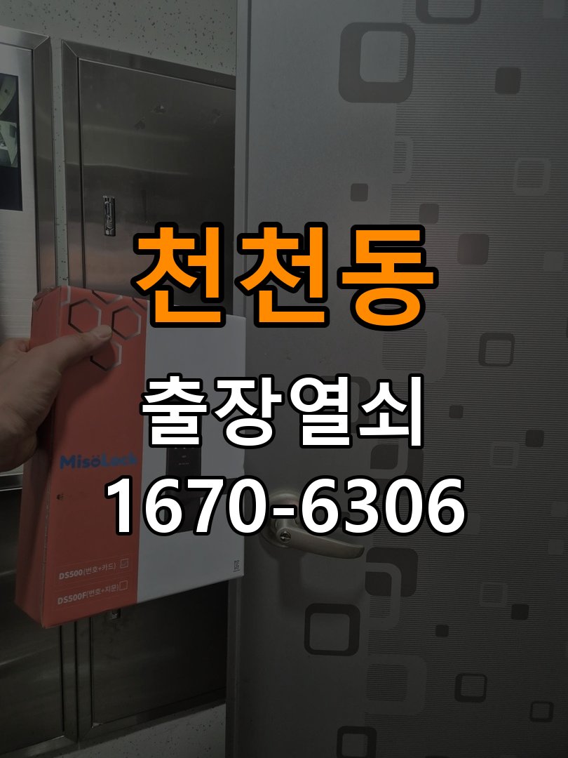 천천동열쇠 도어락 출장 설치 임대주택 도어락 본체와 문 사이 뜨는 증상 점검 참고 사진 4