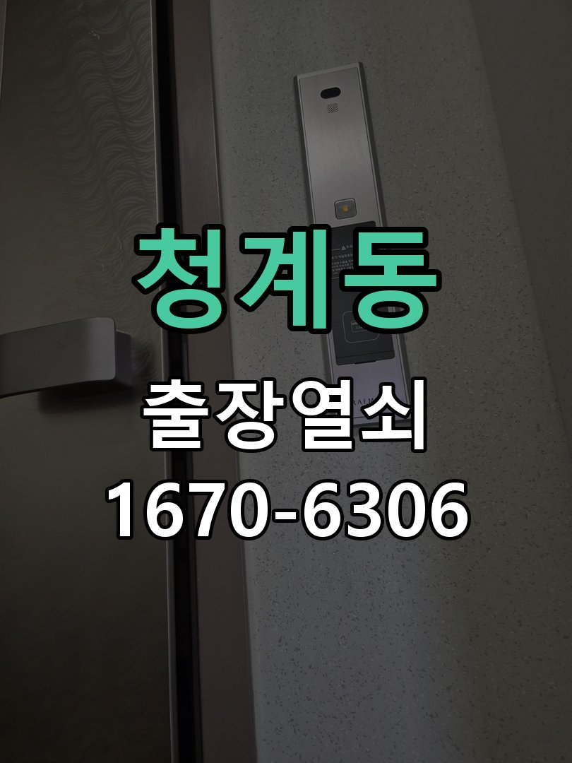 청계동 열쇠 부러짐 키 실린더 교체 정밀 핀 실린더 뭉치 및 열쇠 3개 세트 정밀 점검 및 교체