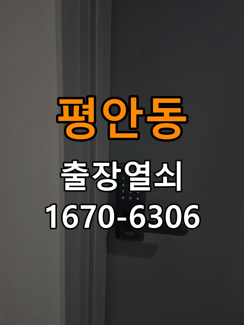 평안동 반지하 주택 청소 후 도어락 키패드가 반응하지 않는 증상 작업 완료 후 정상 작동 확인