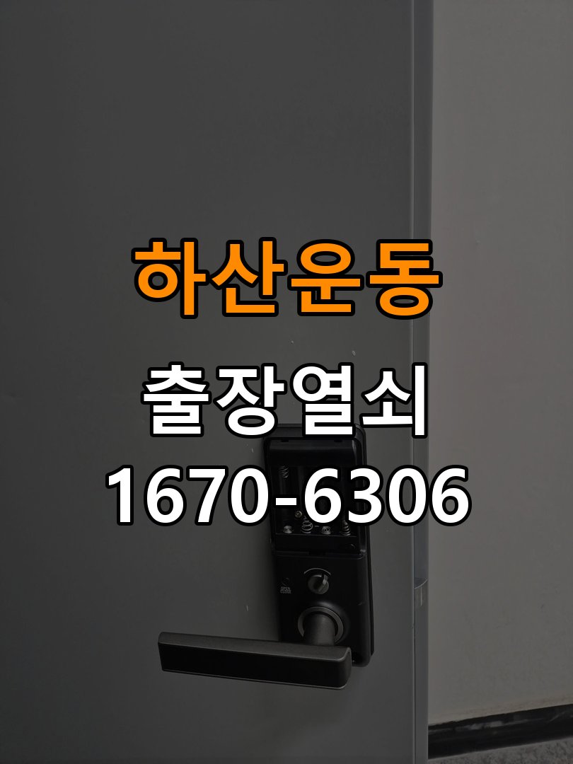 하산운동열쇠 도어락 경고음 삐삐삐 울릴때 조치법 참고 사진 1